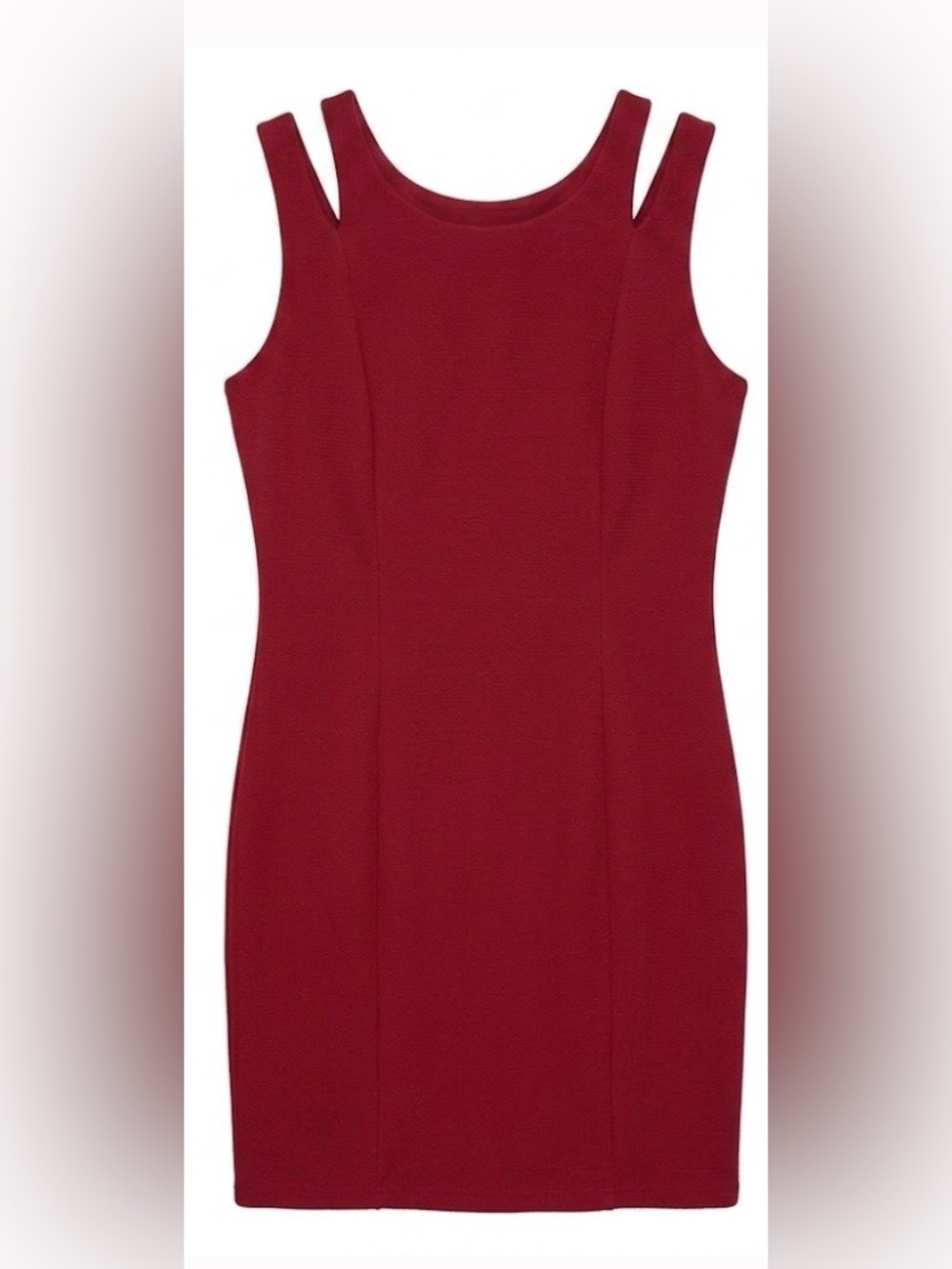 Emma & Michelle Red Cut-Out Sheath Dress
